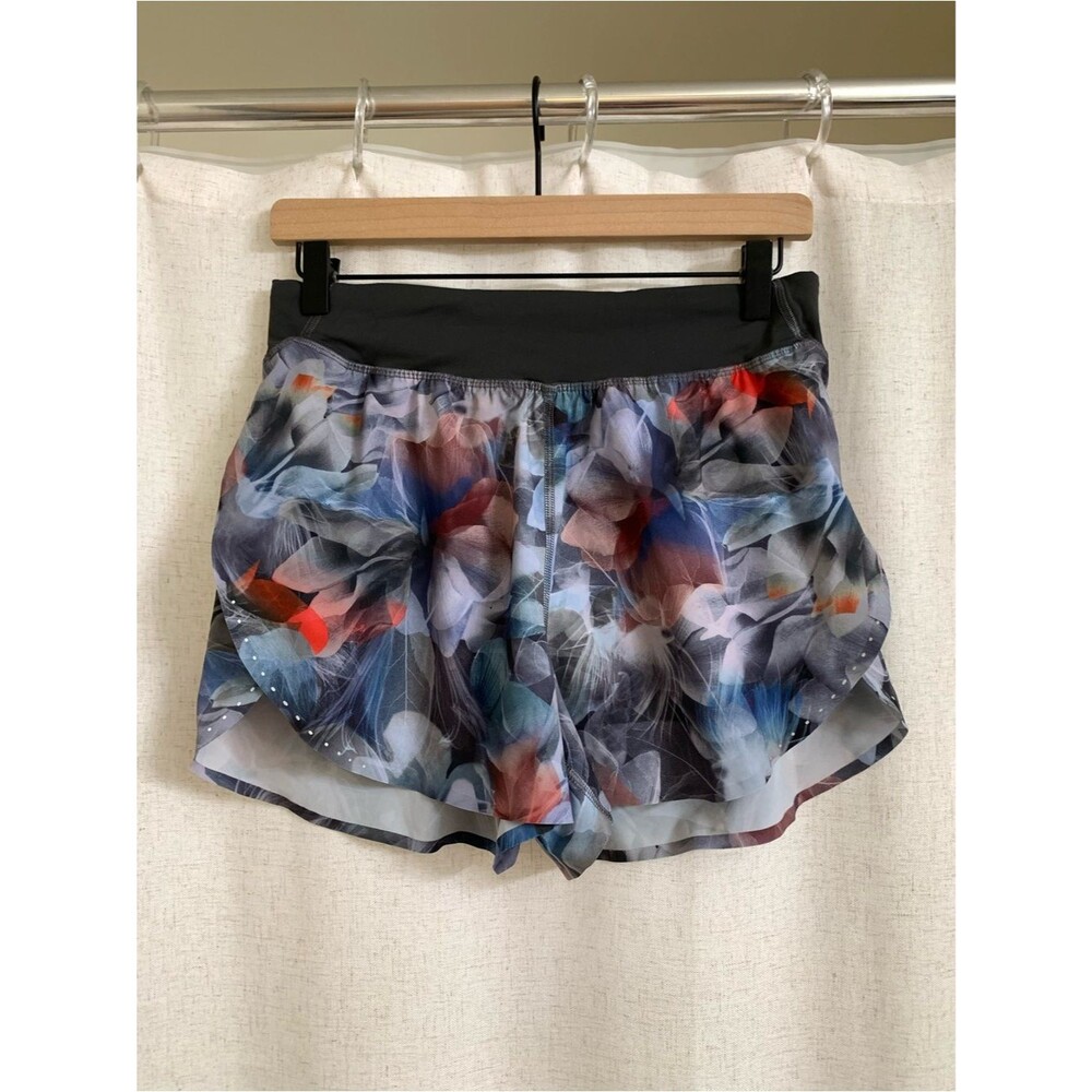 Lululemon Fast & Free High Rise 3” Women’s Floral Print Running Shorts Size 6
